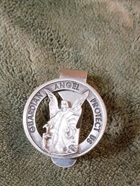 Guardian Angel Silver Visor Clip - Men Accessories